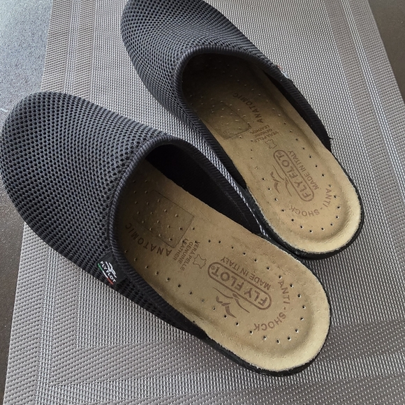 Fly Flot Shoes - Fly Flot Black Mesh Slip-On Shoes